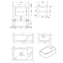 Boyd 460mm Wall Hung Single Vanity